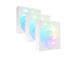 Genesis FURY SAI S12 ARGB PWM Fan, 3-Pack, White