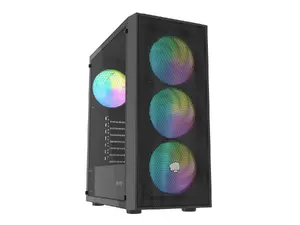 Genesis Fury SHOBO SH8F Midi Tower PC Case Black with ARGB Lighting