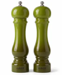 Atusa HAGE OLIVE Manual Salt and Pepper Grinder Set 22 cm