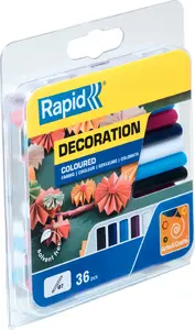 Rapid DEKO Kolor Mix1 7mm 115g Клеевые стержни 36 штук