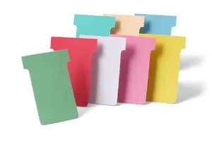 NOBO T-Card Size 1.5 White Standard Format Pack of 100