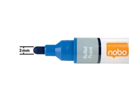 Nobo Liquid Ink Whiteboard Pens Blue 10 Pack Photo 4
