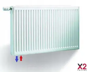 Kermi FTV220300801L1K Steel Panel Radiator Type 22 300x800 mm Left Connection 618W with Brackets