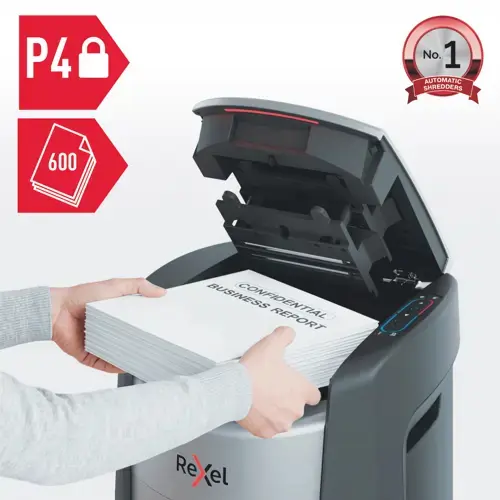 Rexel ShredMax AutoFeed+ 600X dokumentu smalcinātājs Photo 2