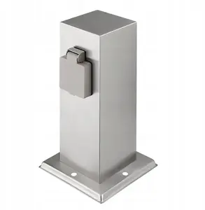 Solight PG11 Stainless Steel Garden Power Post IP44 with 2 Sockets