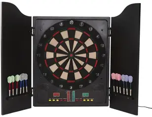 Falk Electronic Dartboard in Cabinet with Darts NORDIC Games