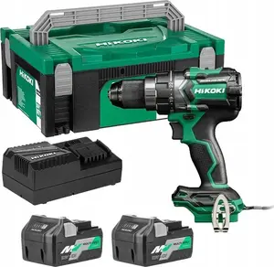 Аккумуляторный шуруповерт Hikoki DS18DCWRZ 18V 140Нм с двумя аккумуляторами 2.5Ач и 5.0Ач