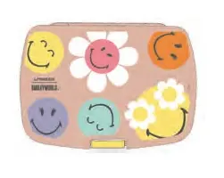 Lassig SmileyWorld Lunch Container Polypropylene Multicolour Rose Child