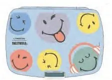 Lässig SmileyWorld Lunch Container Blue Photo 2