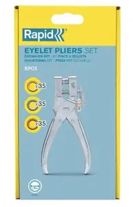 Rapid RP05 Eyelet Pliers with 105 Eyelets