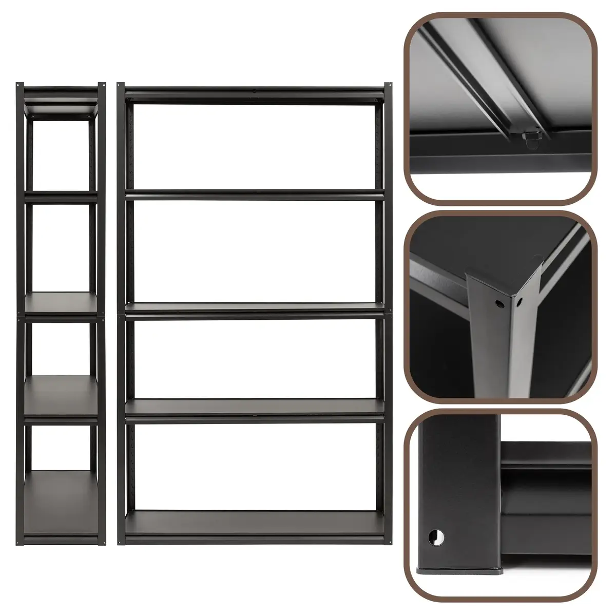 Springos HA5284 Metal Storage Rack with 5 Shelves Photo 4