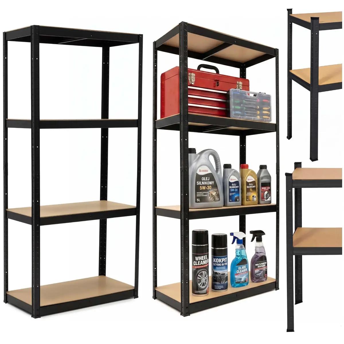 Springos HA5283 Galvanized Steel Storage Rack Photo 2