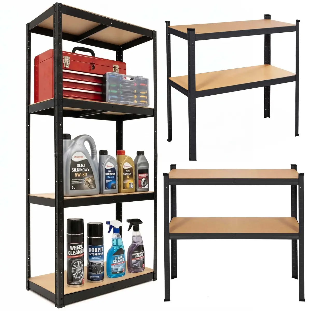 Springos HA5283 Galvanized Steel Storage Rack Photo 3