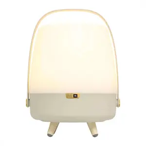 Kooduu Pārnēsājama lampa ar skaļruni Lite-Up Play Smilškrāsas