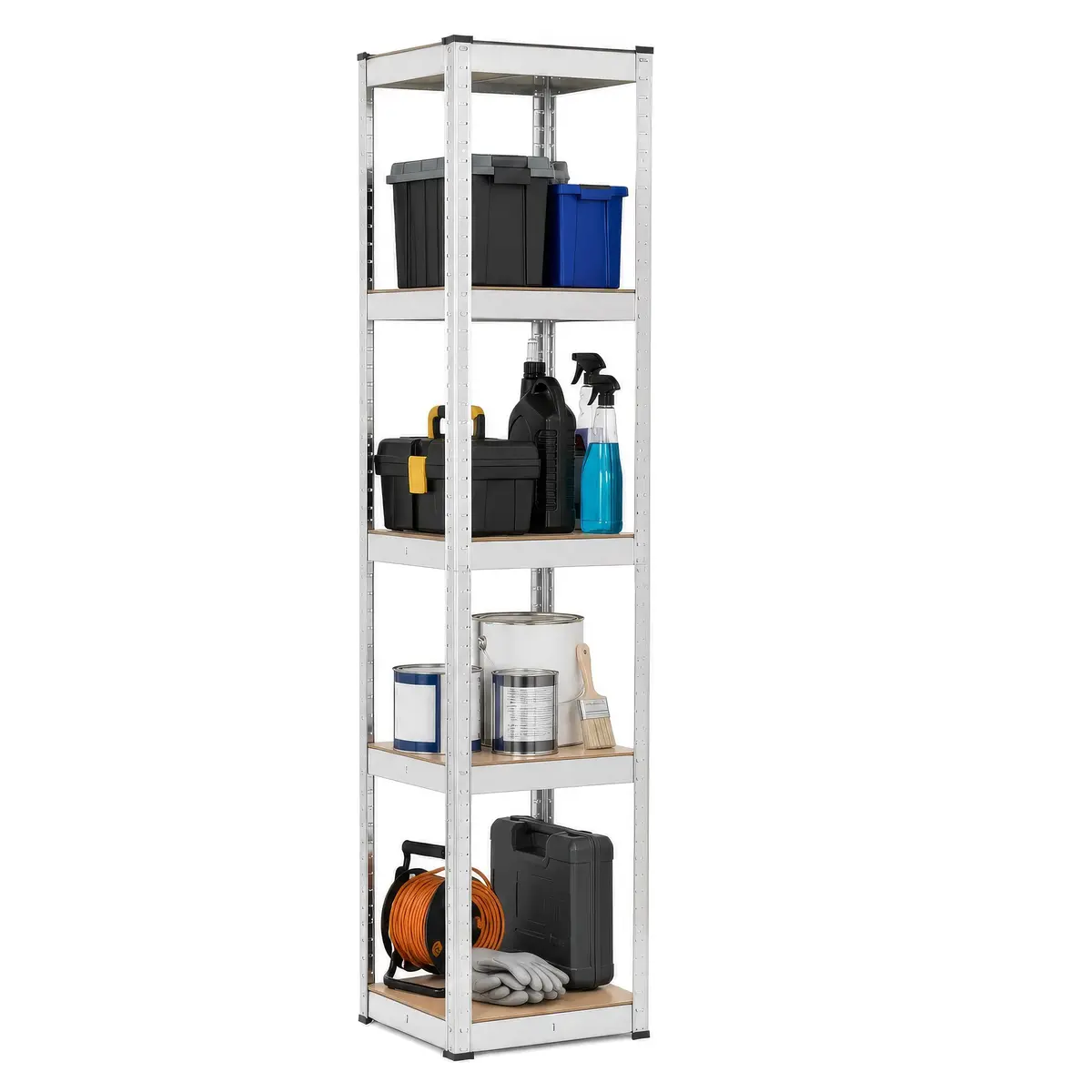Storage Rack Springos HA5281 Galvanized Steel 5 Shelves Photo 9