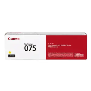 Dzeltena tonera kasetne Canon 075 MF660 sērijas un LBP640 sērijas printeriem, resursu līdz 1300 lapām