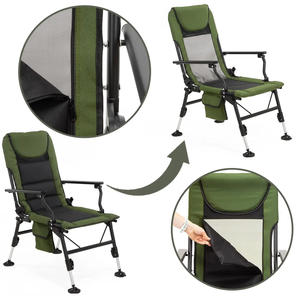 Springos CS0192 Folding Fishing Chair Photo 3