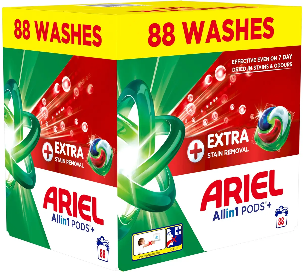 Ariel Extra Stain Removal veļas kapsulas 88 gab. Photo 4