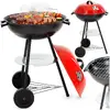 Springos BQ0032 Portable Charcoal Grill with Lid and Wheels Photo 3