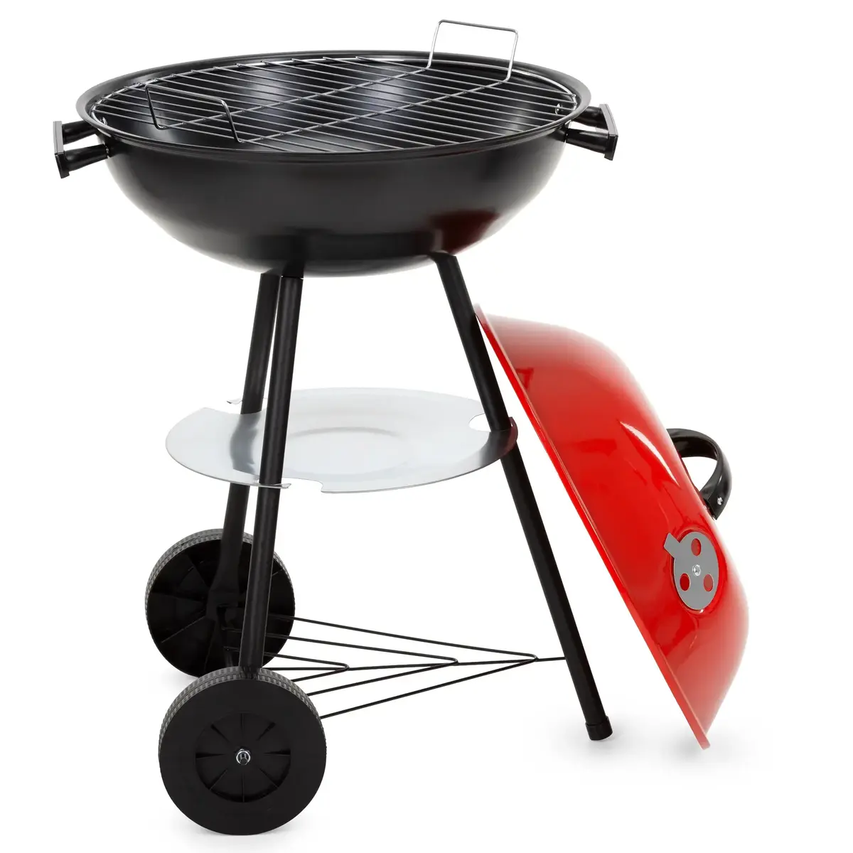 Springos BQ0032 Portable Charcoal Grill with Lid and Wheels Photo 5