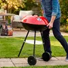 Springos BQ0032 Portable Charcoal Grill with Lid and Wheels Photo 6