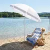 Springos BU0027 Beach Umbrella 160 cm Gray UPF50+ Photo 5