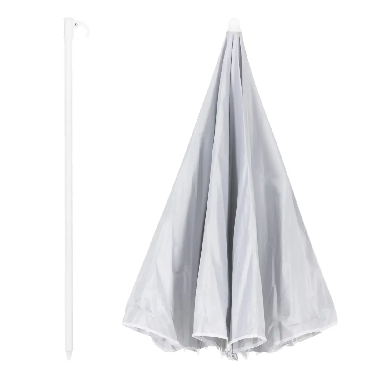 Springos BU0027 Beach Umbrella 160 cm Gray UPF50+ Photo 9