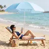Springos BU0026 Beach Umbrella - Blue, 160 cm Photo 4