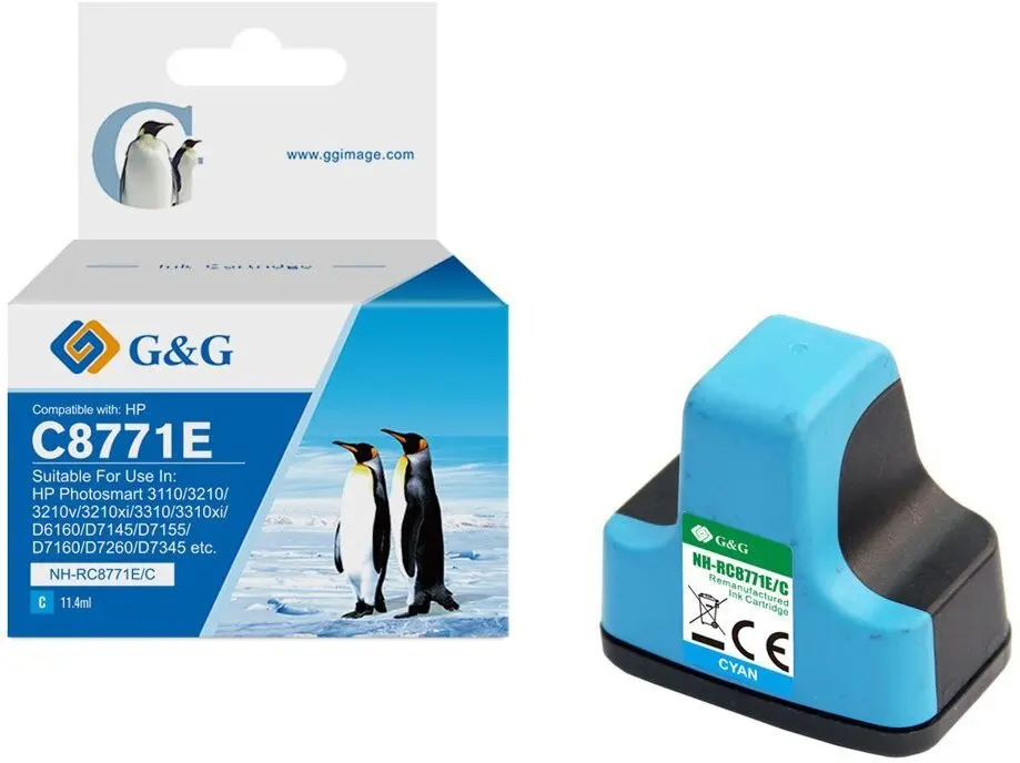 G&G saderīga tintes kasetne ciāna XL