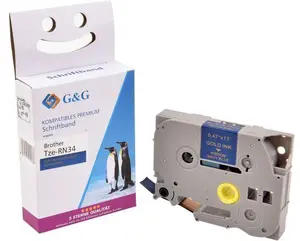G&G Satin Tape Compatible with Brother TZe-N34P