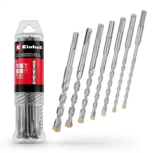 Einhell-KWB hammer drill set SDS-plus, diameter 6 to 14 mm, 7 pieces, length 160 mm