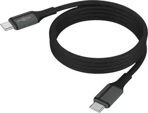 Кабель ANSMANN 1700-0204 USB-C на USB-C 1.2 м черный магнитный силиконовый