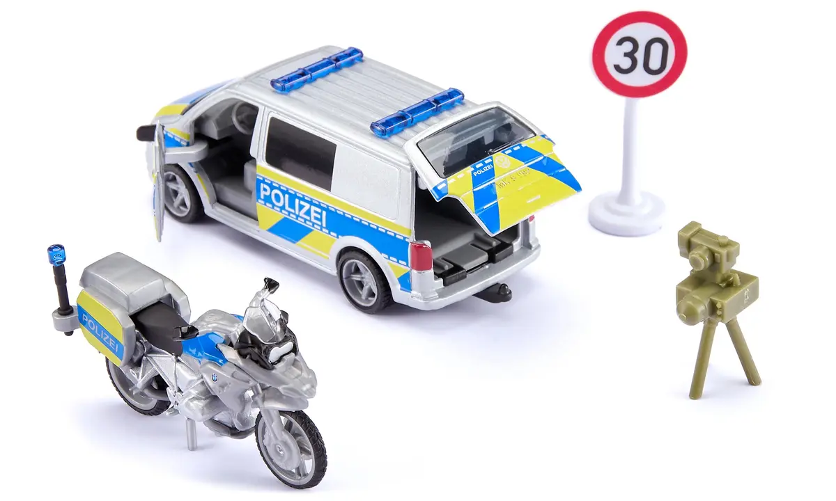 Siku VW T6 with motorbike police 2562 Photo 2