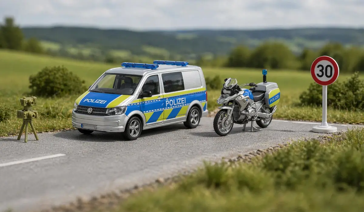 Siku VW T6 with motorbike police 2562 Photo 4