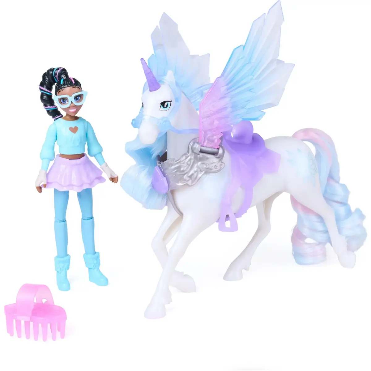 Spinmaster Unicorn Academy Wing Magic Лейла и Глейшер Photo 2