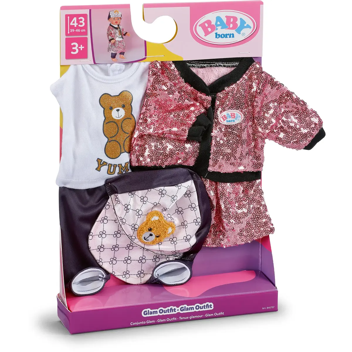 ZAPF Creation BABY born Glam Outfit 43см Photo 2
