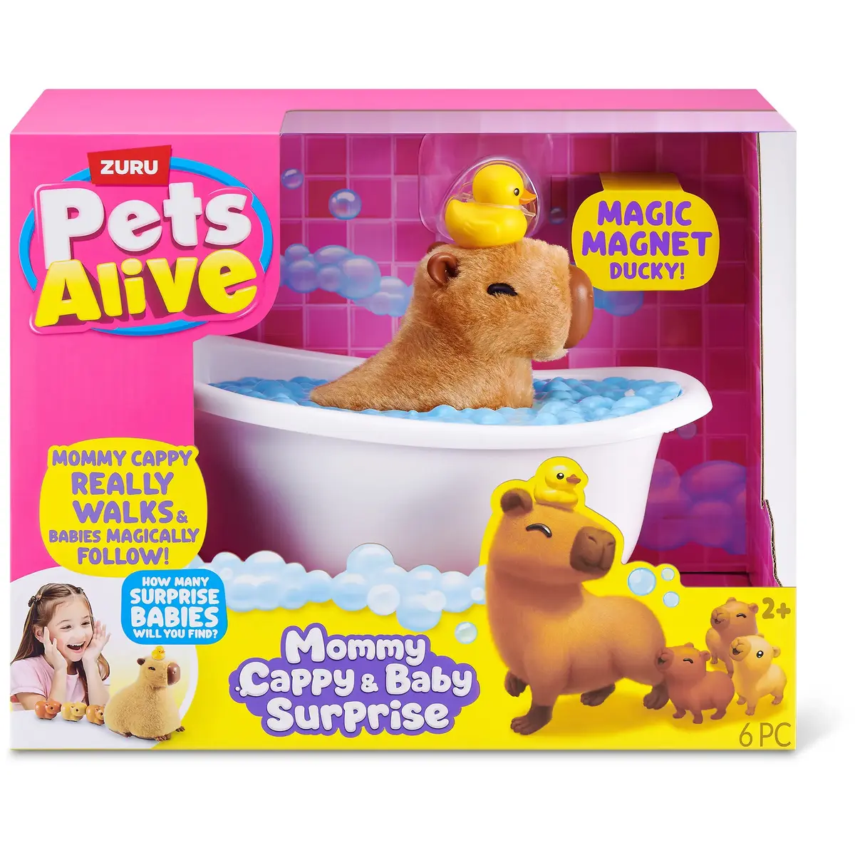 Игрушка Zuru Pets Alive Мама капибара и малыш-сюрприз Photo 4