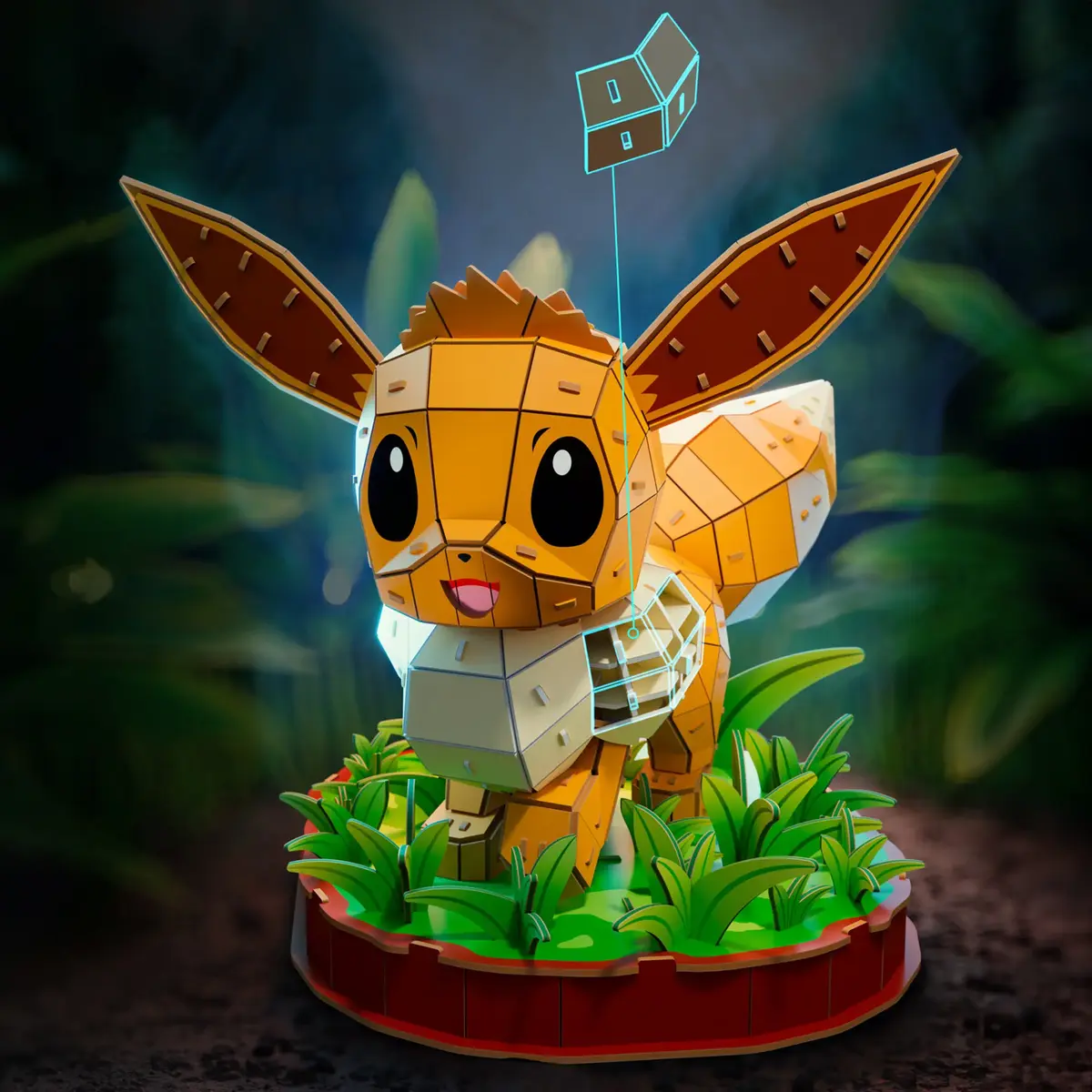 Spinmaster 4D Build Pokémon Eevee Model Photo 6