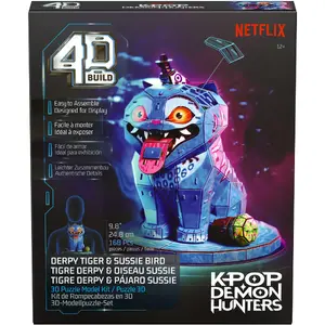 Spinmaster 4D Build Model Kit K-Pop Demon Hunters Derpy Tiger and Sussie Vogel 6077589
