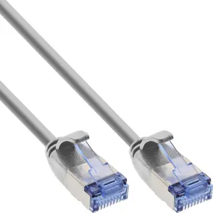 InLine 71933 Cat6a U/FTP tīkla kabelis apaļš RJ-45 vīrietis uz RJ-45 vīrietis pelēks 0.3 m