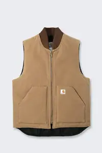Carhartt V01 Firm Duck siltināta veste, brūna