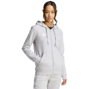 Sieviešu džemperis adidas Entrada 26 Full Zip Hoodie pelēks S