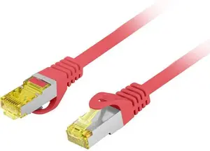 Lanberg Cat.6A S/FTP LSZH Copper Patch Cord 15m Red Fluke Passed