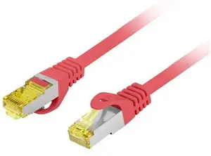Lanberg PCF6A-10CU-2000-R Category 6A S/FTP LSZH Copper Network Patch Cable 20 m Red Fluke Passed