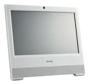 SHUTTLE All-In-One Barebone X50N White 15.6" Single-Touch-Screen Intel N150 Wi-Fi IP54 Fanless 24/7 Operation