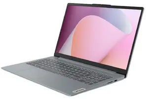 Ноутбук Lenovo IdeaPad Slim 3 15AMN8, 15.6-дюймовый FHD дисплей, процессор AMD Ryzen 3, 8 ГБ ОЗУ, 128 ГБ SSD, Windows 11 Home, серый