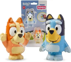 Tomy Toomies Bluey Bath Squirters 2-gabalu komplekts daudzkrāsu rotaļlieta vannai bērniem no 1.5 gadu vecuma