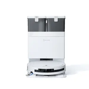 Ecovacs DEEBOT T50 OMNI Gen3 White Bagless Cleaning Robot with Wet Mopping 0.26 L Dust Capacity 5200 mAh Battery and Base Station