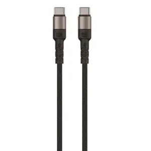 Кабель для передачи данных и зарядки Setty KSL-02 USB-C на USB-C 100W 1м Черный