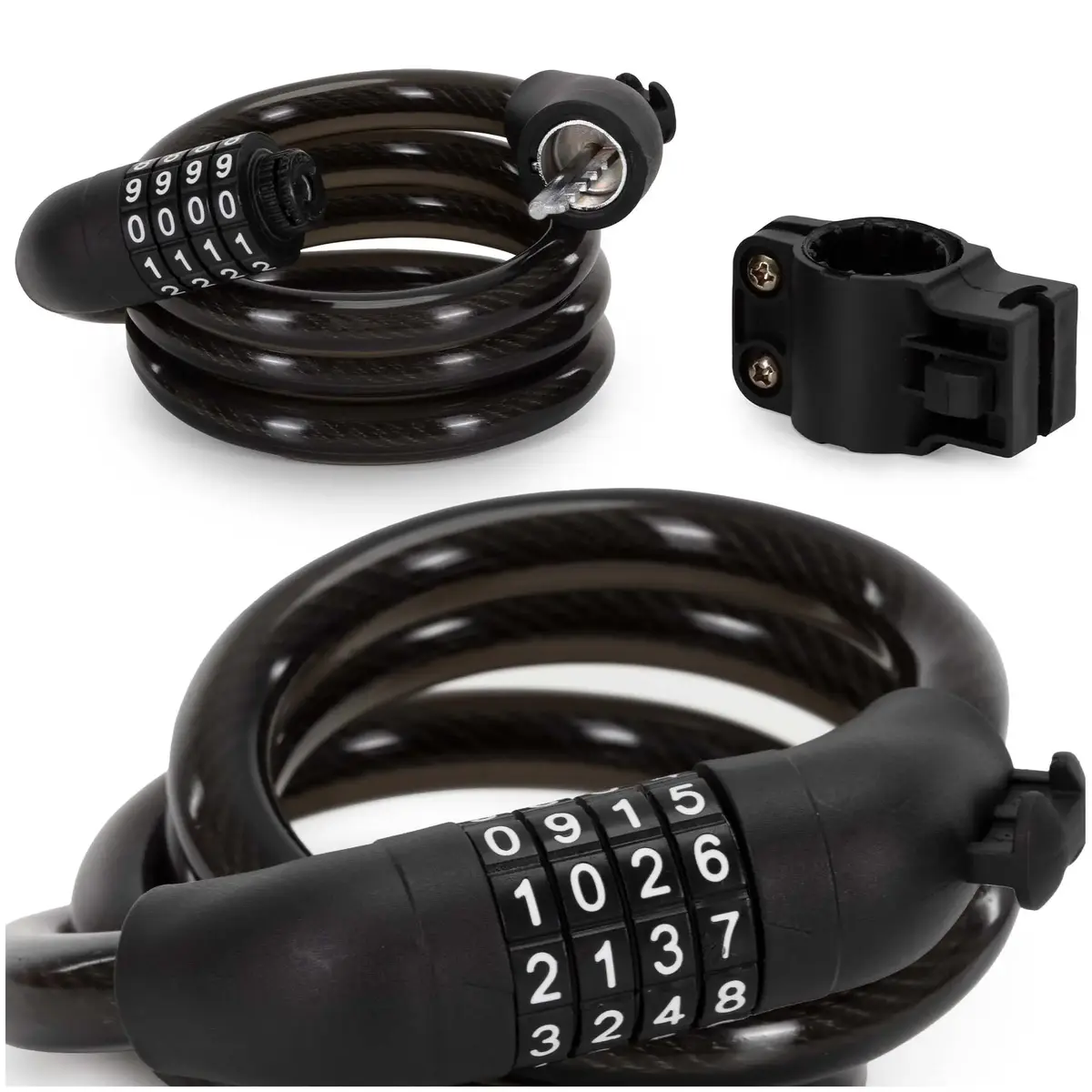 Springos BA0095 Bicycle Combination Cable Lock Photo 2